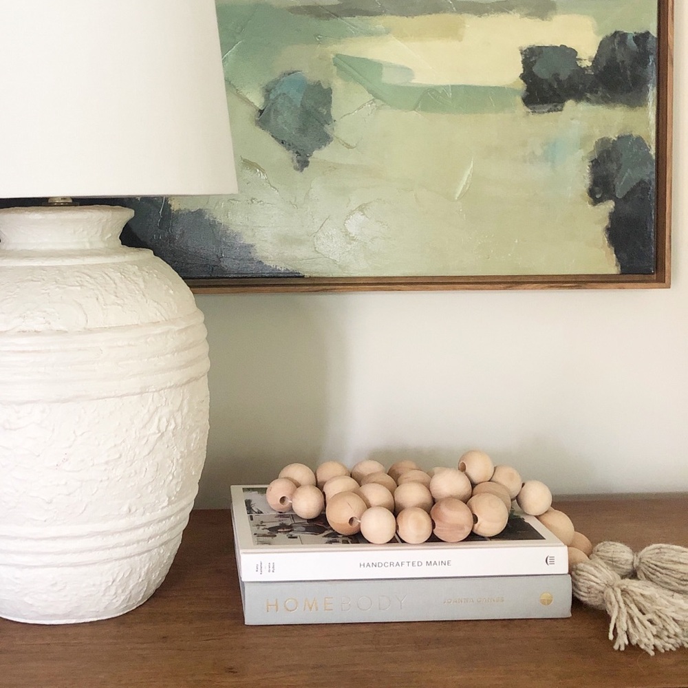 Decorative Wood Bead Garland • Boho Farmhouse